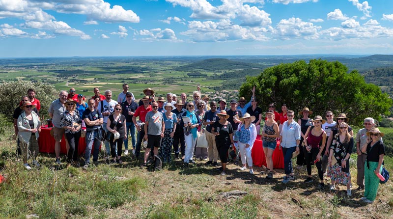 journalistes vin en visite sur le terroir languedoc pézenas